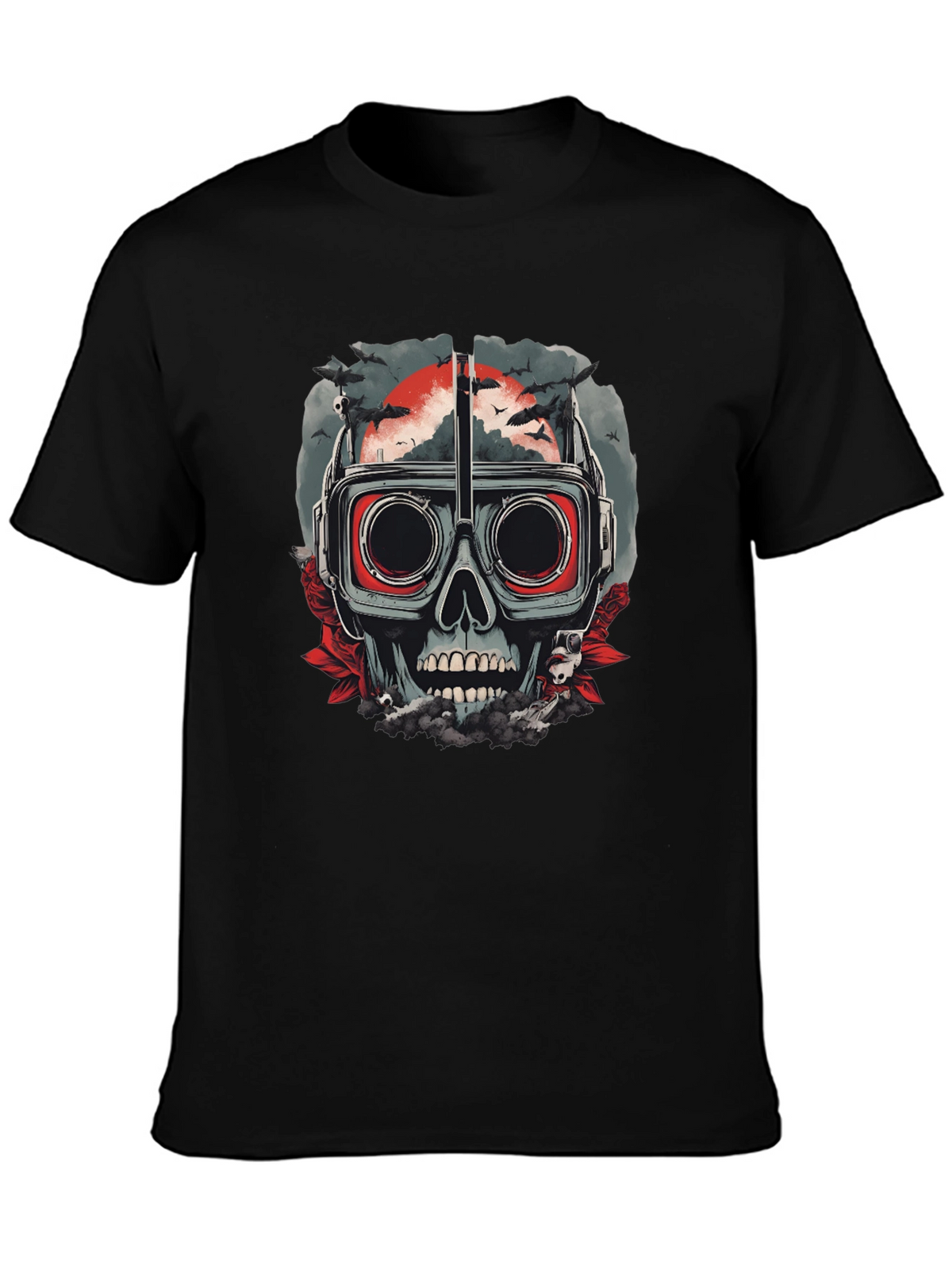 Skull Goggles T-Shirt - Mens Graphic Tee