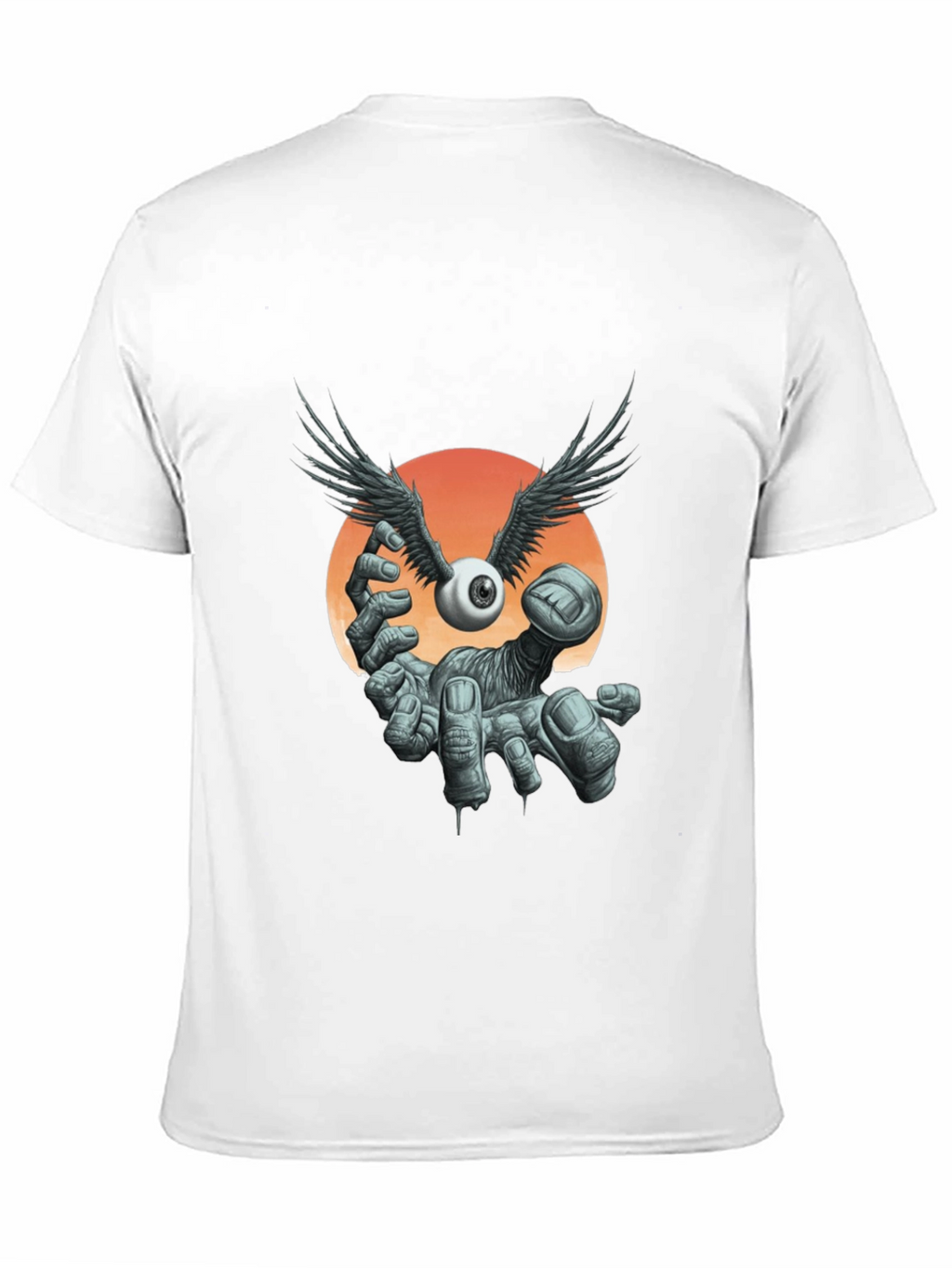 Winged Eyeball Graphic Tee - Unique Design