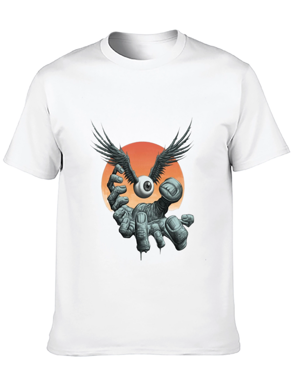 Winged Eyeball Graphic Tee - Unique Design