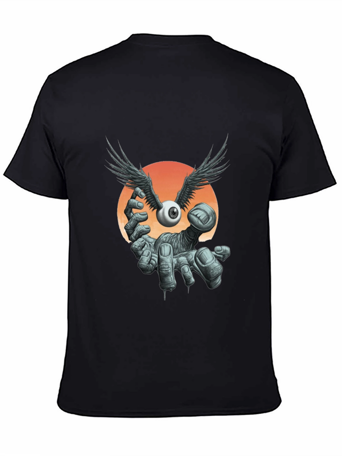 Winged Eyeball Graphic Tee - Unique Design