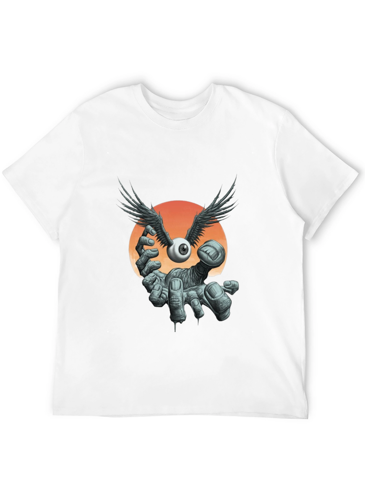Winged Eyeball Graphic Tee - Unique Design