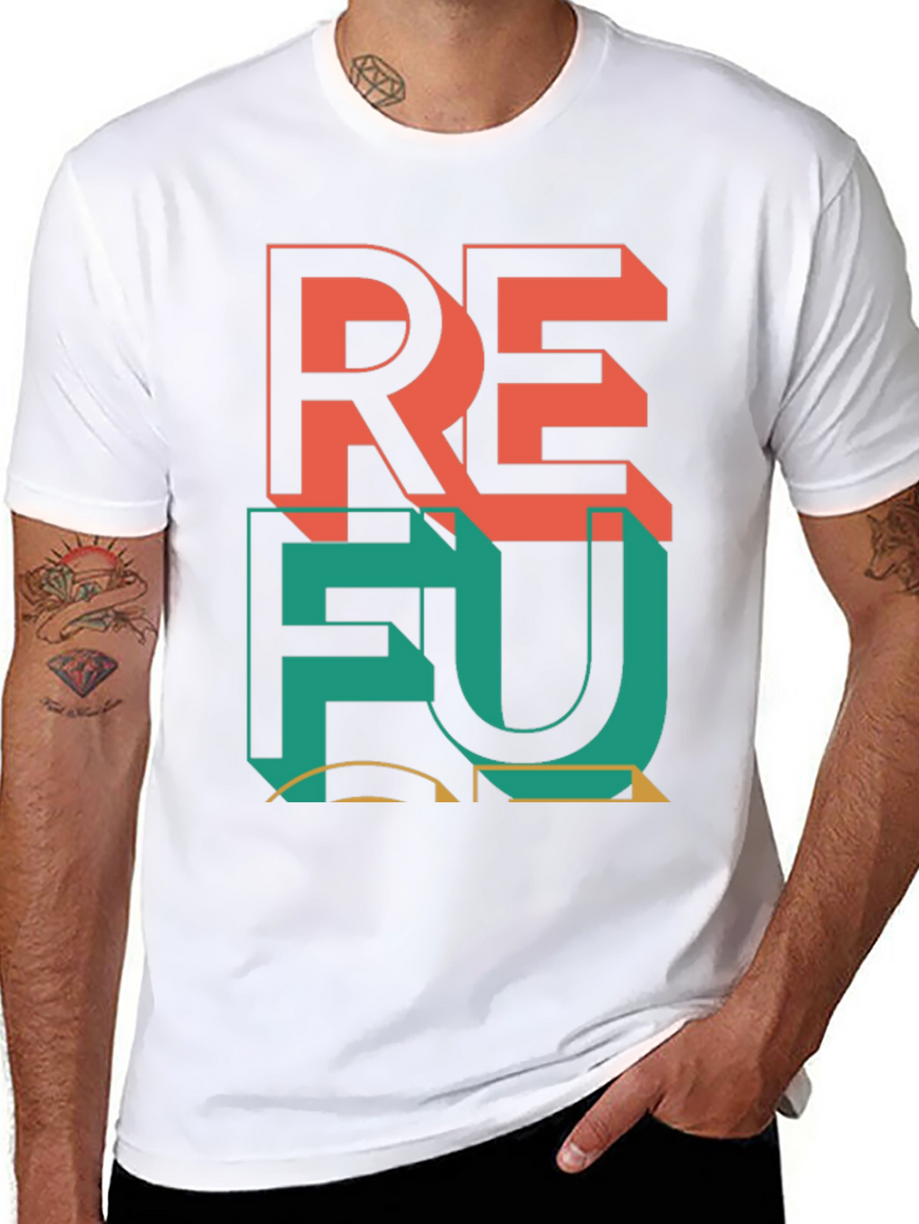Retro Graphic Tee: REFU