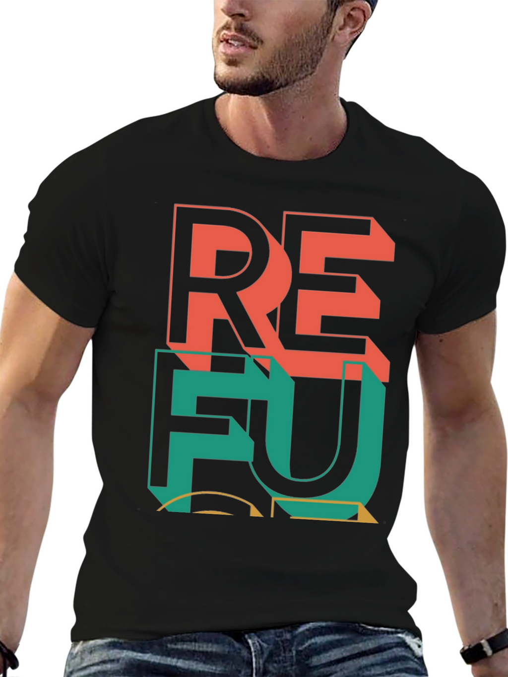 Retro Graphic Tee: REFU