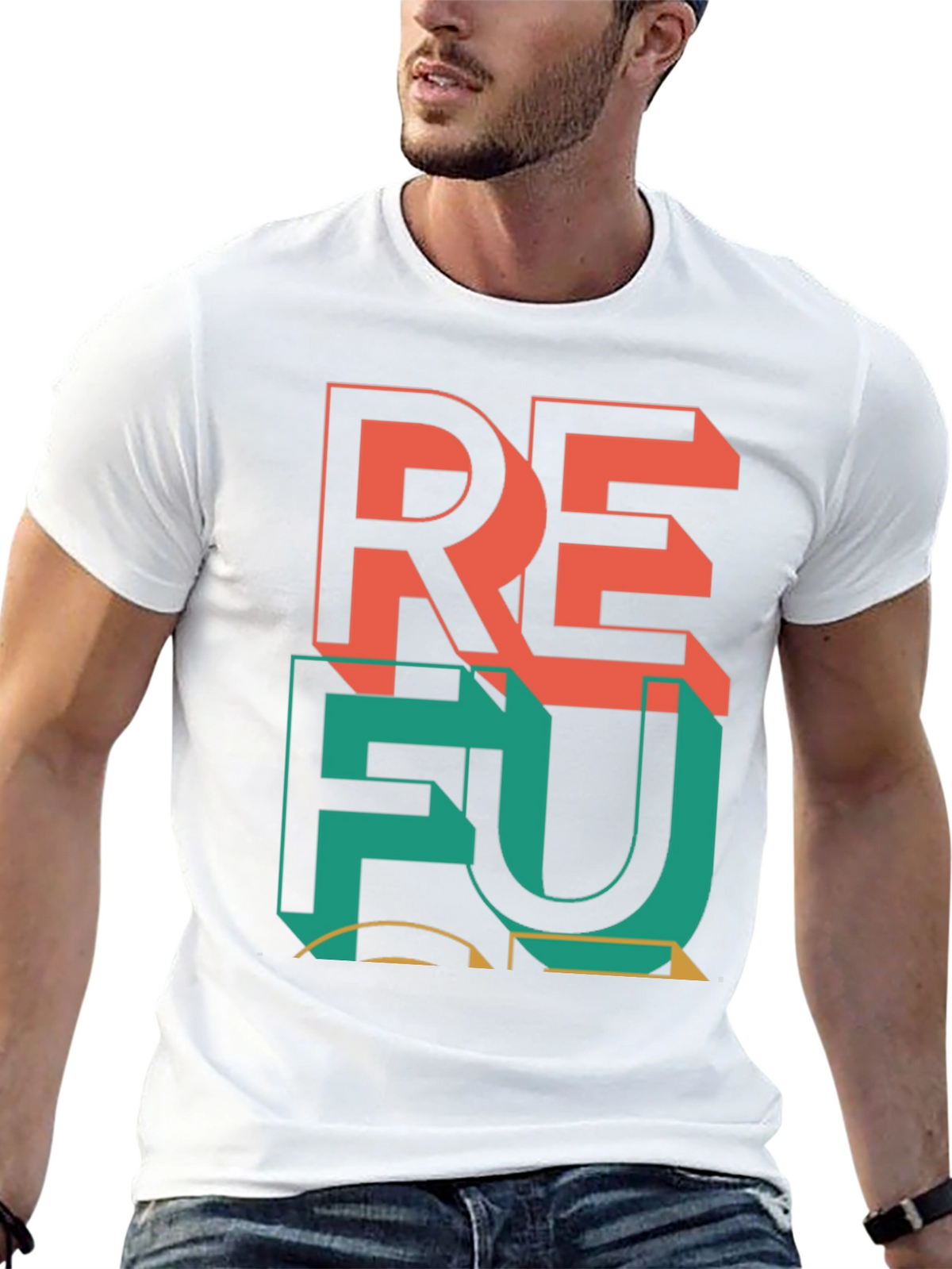 Retro Graphic Tee: REFU