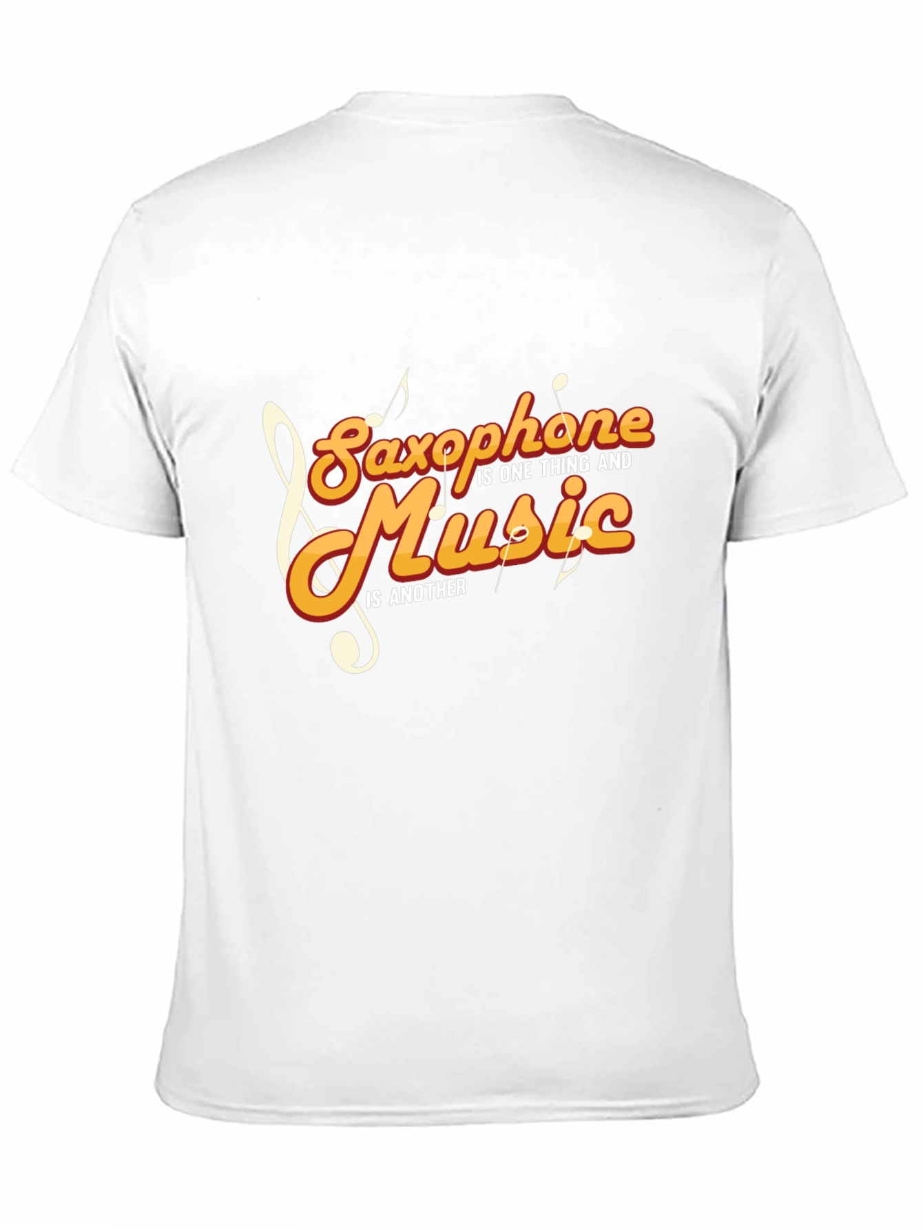 Saxophone and Music Graphic T-Shirt - Stylish Black Tee