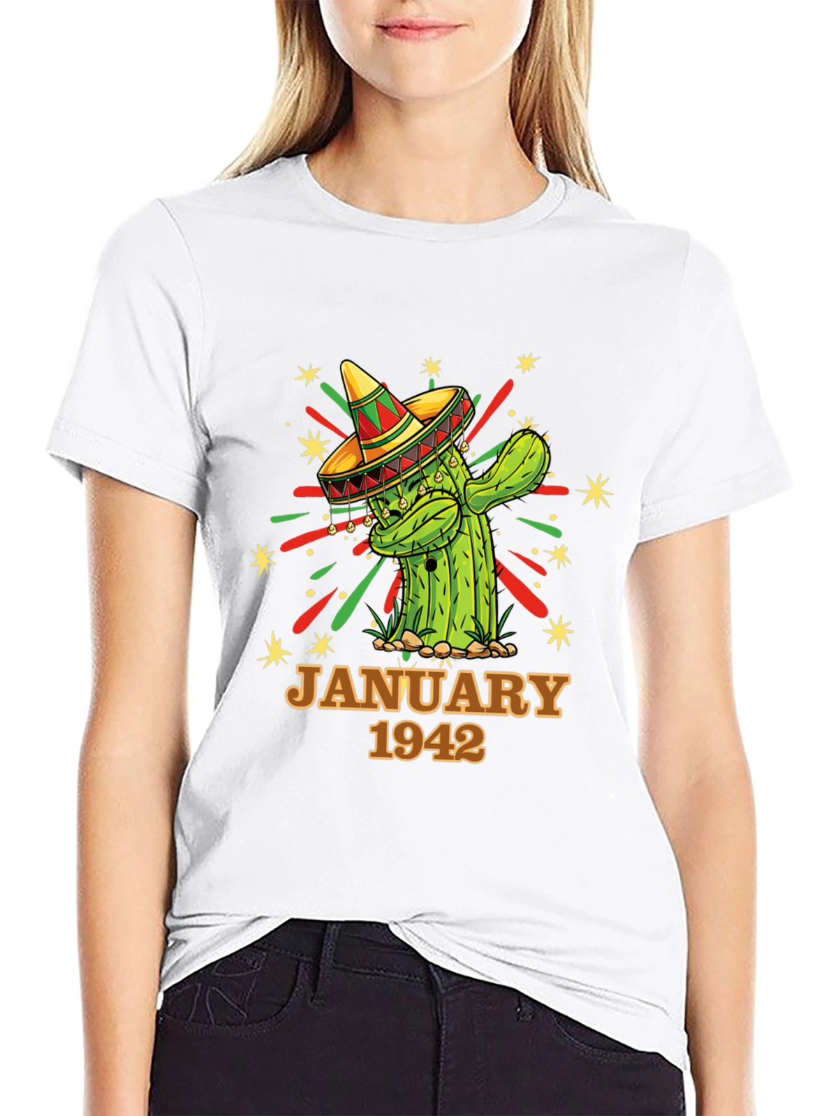 January 1942 Cactus Birthday T-Shirt