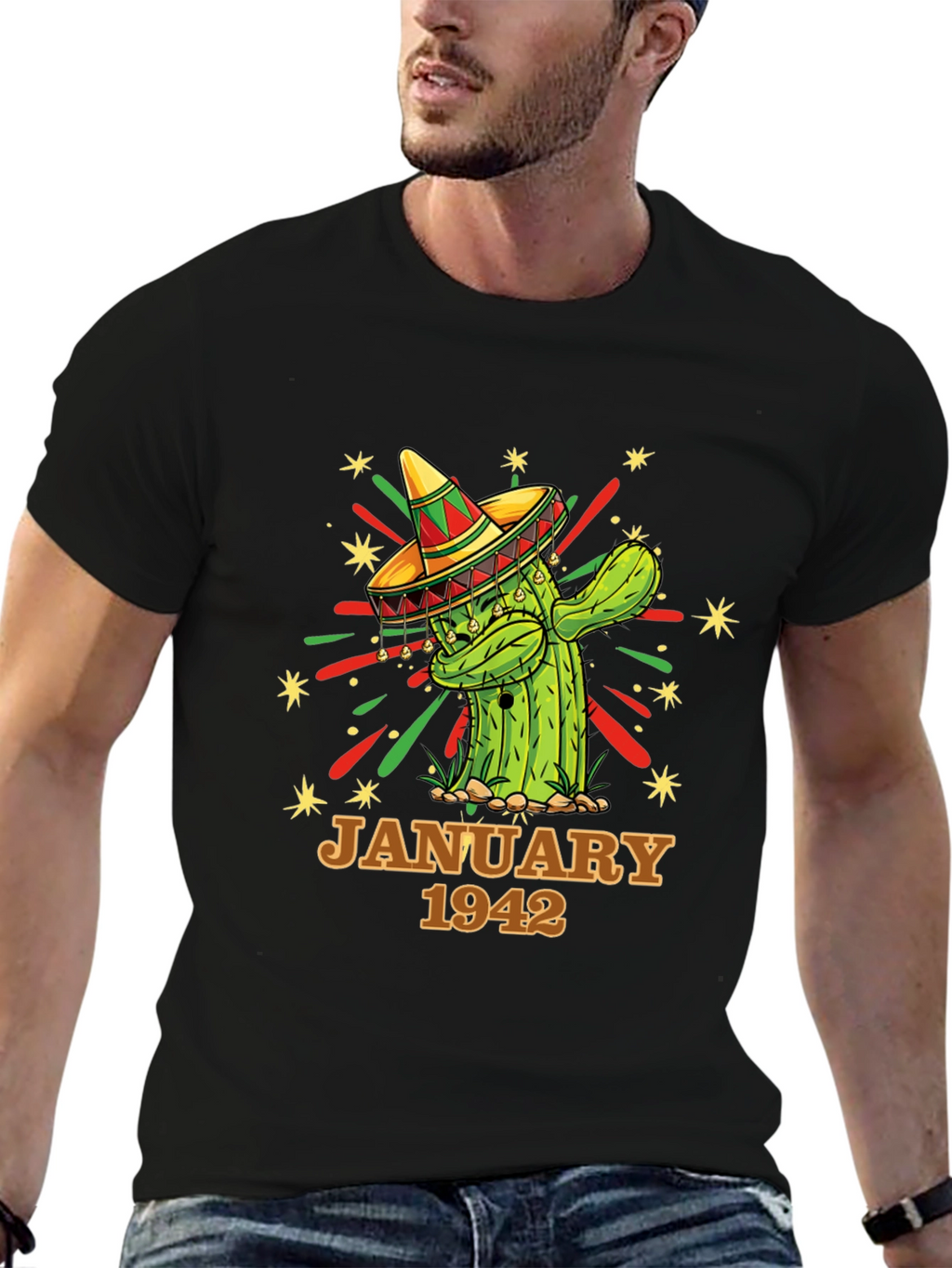 January 1942 Cactus Birthday T-Shirt
