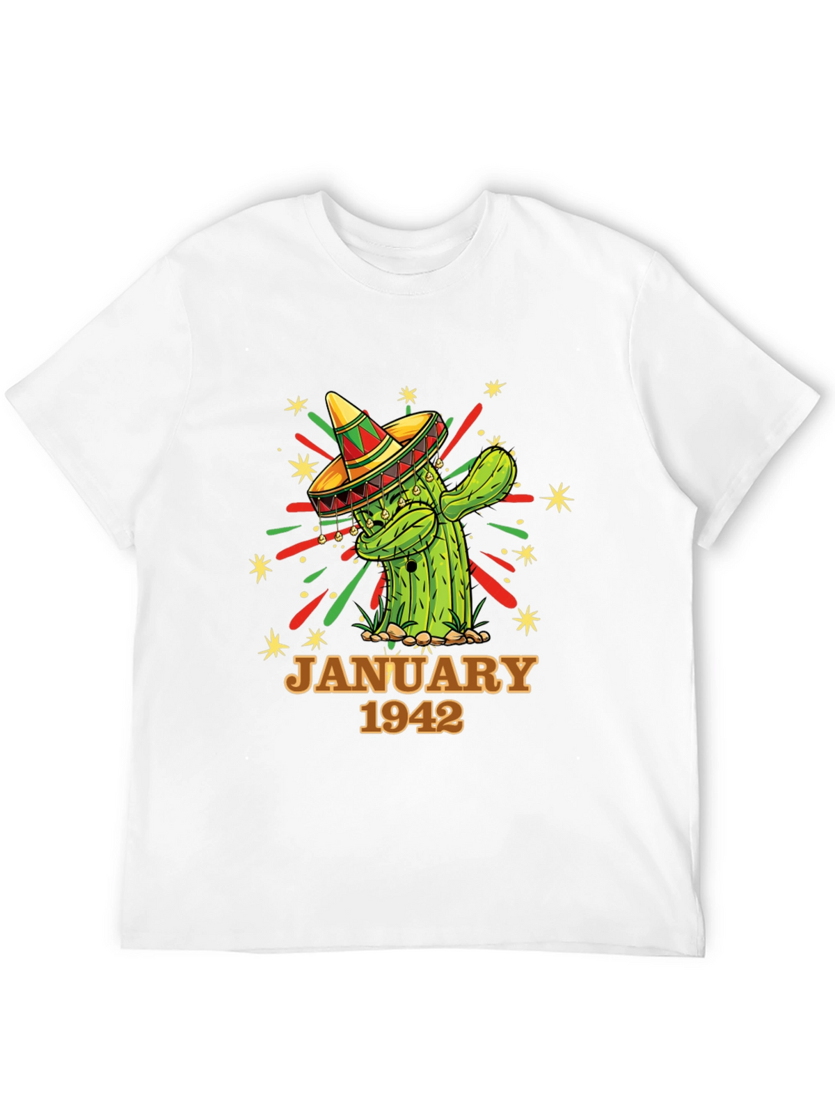 January 1942 Cactus Birthday T-Shirt