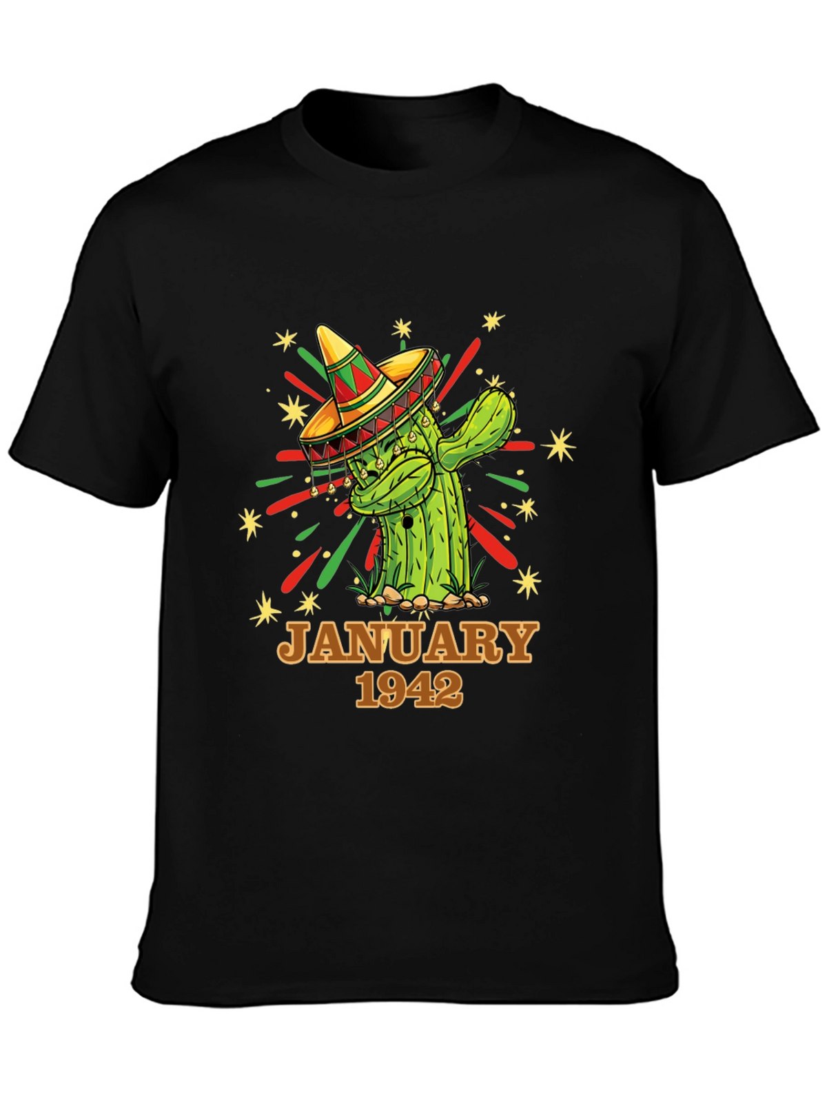 January 1942 Cactus Birthday T-Shirt