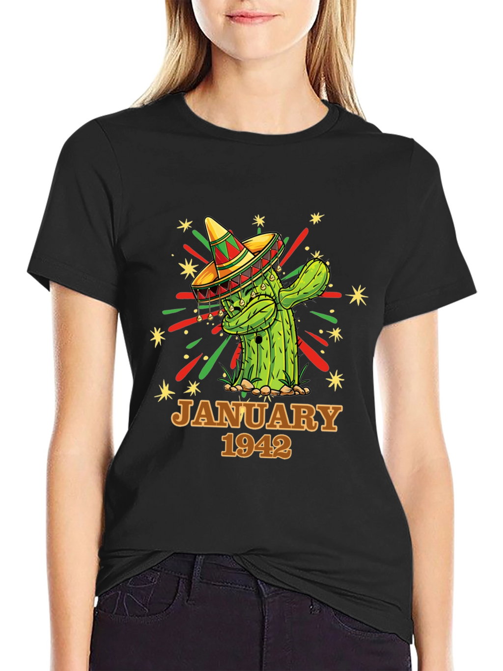 January 1942 Cactus Birthday T-Shirt