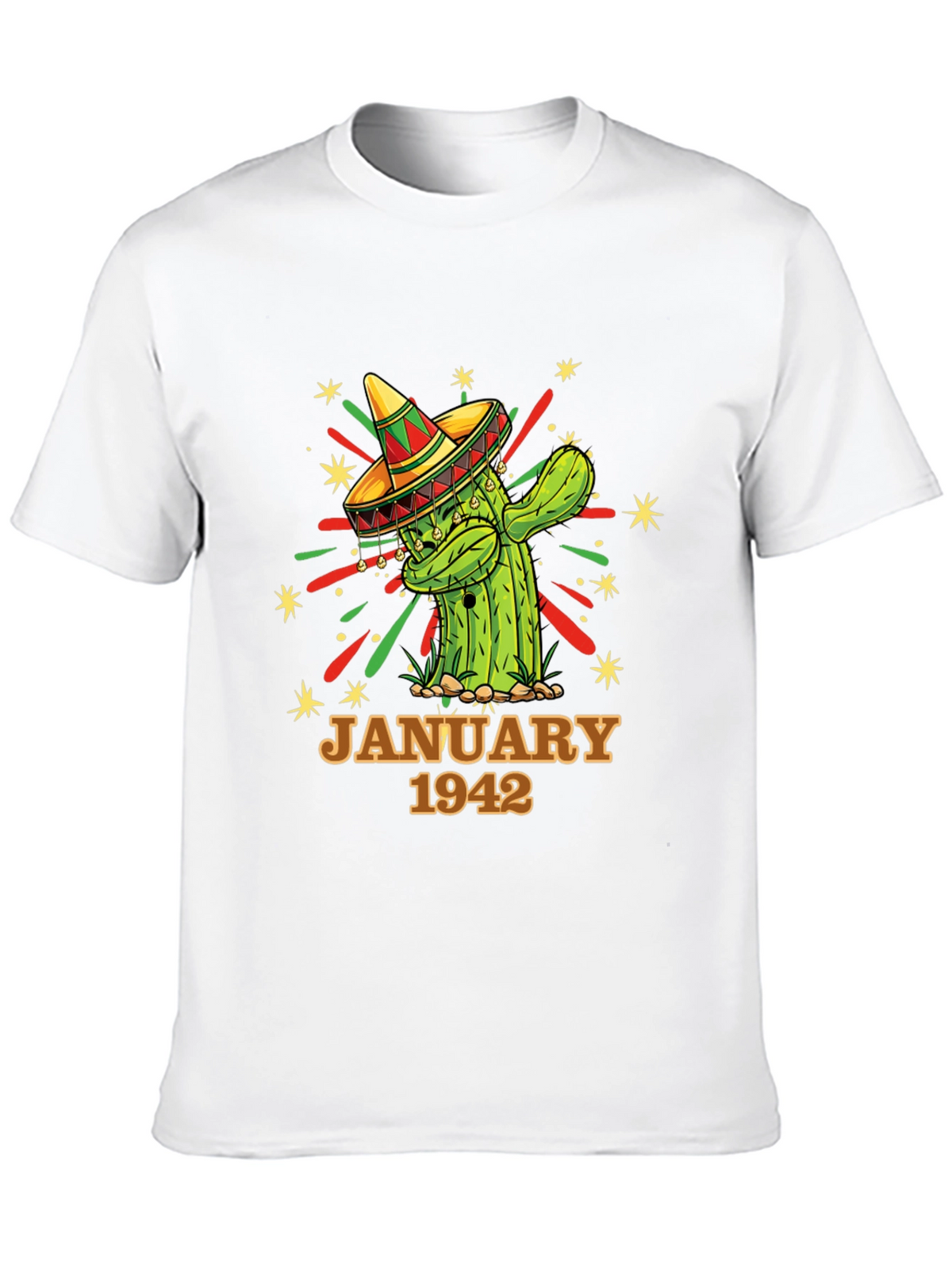 January 1942 Cactus Birthday T-Shirt