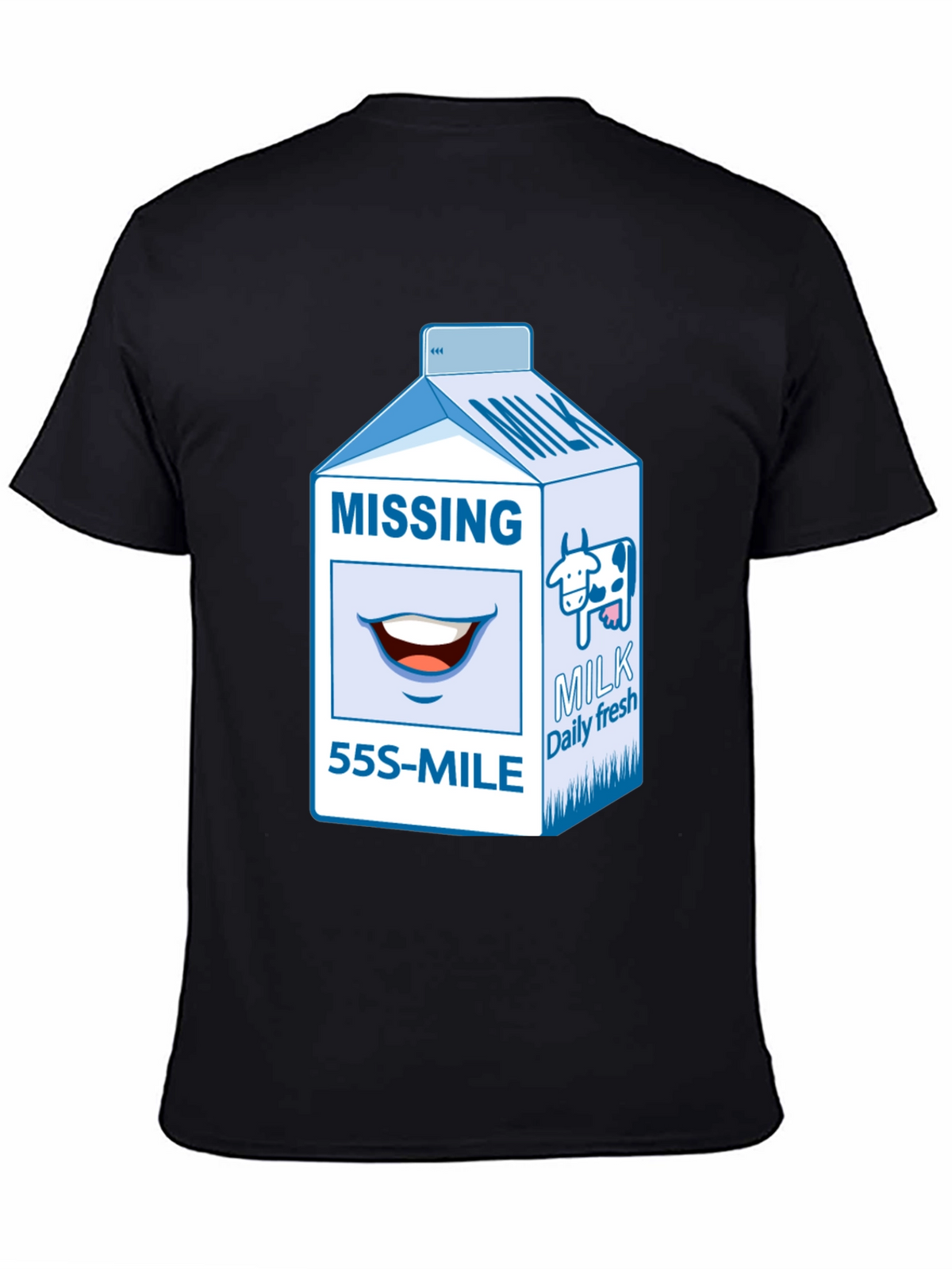 Missing Milk Carton Graphic T-Shirt