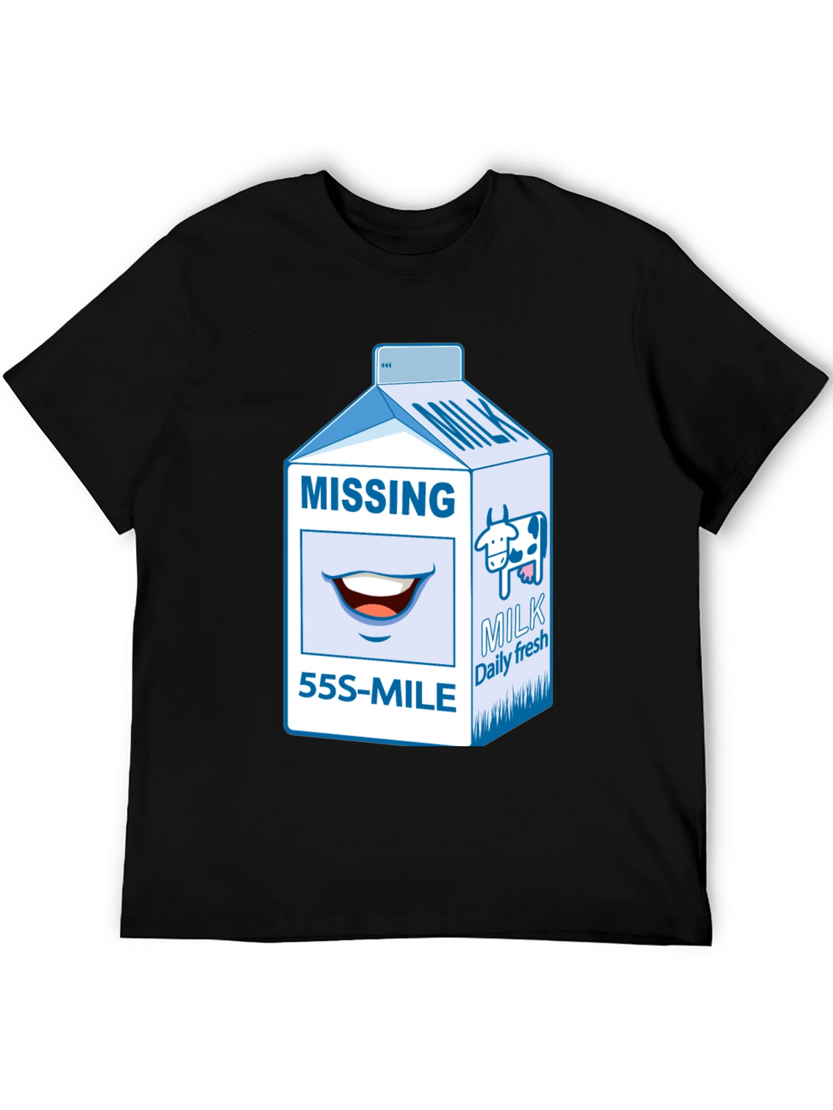 Missing Milk Carton Graphic T-Shirt