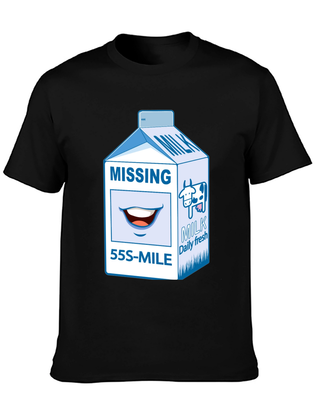 Missing Milk Carton Graphic T-Shirt