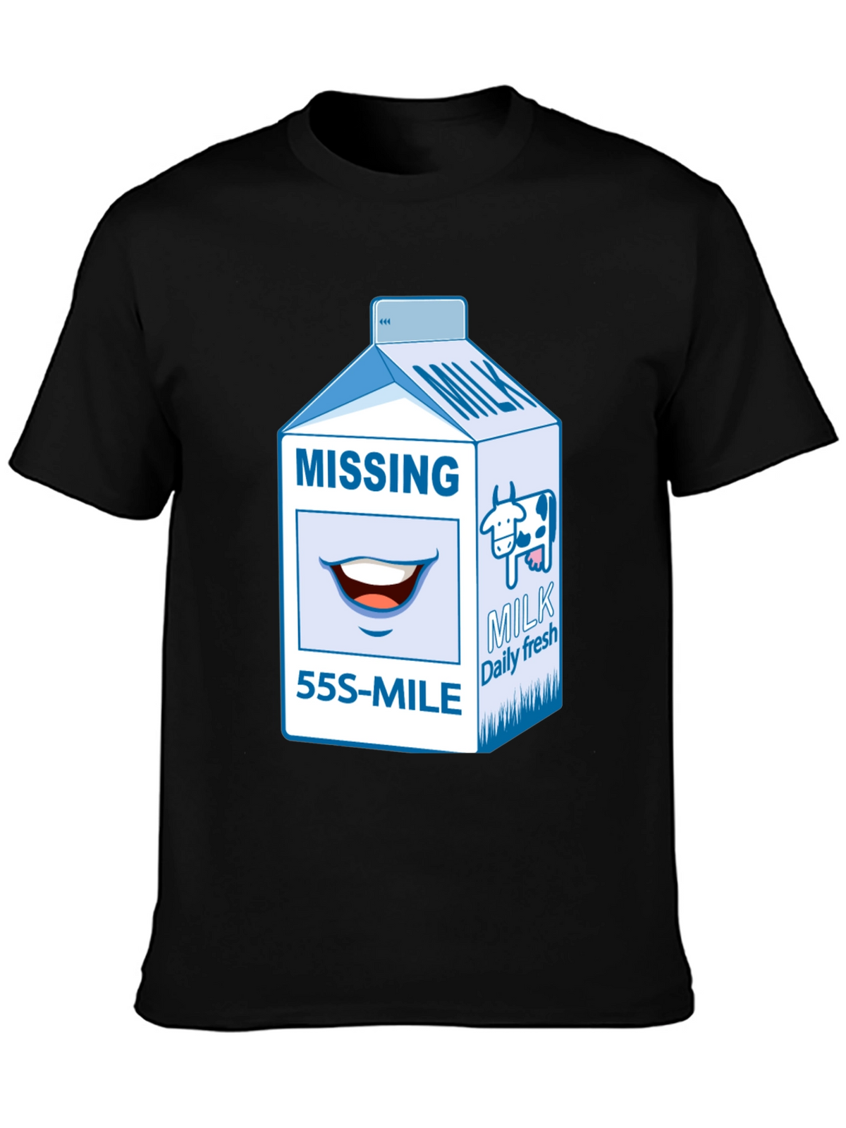 Missing Milk Carton Graphic T-Shirt