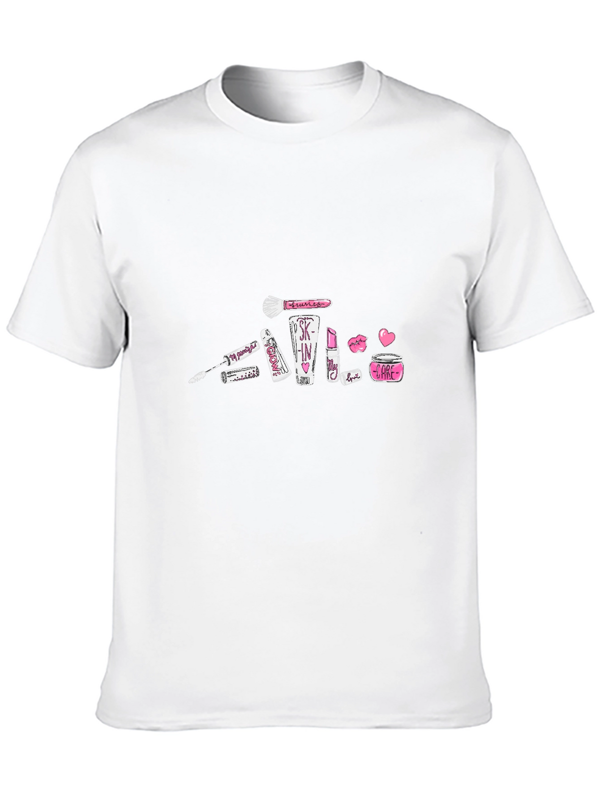 Makeup Graphic Black T-Shirt