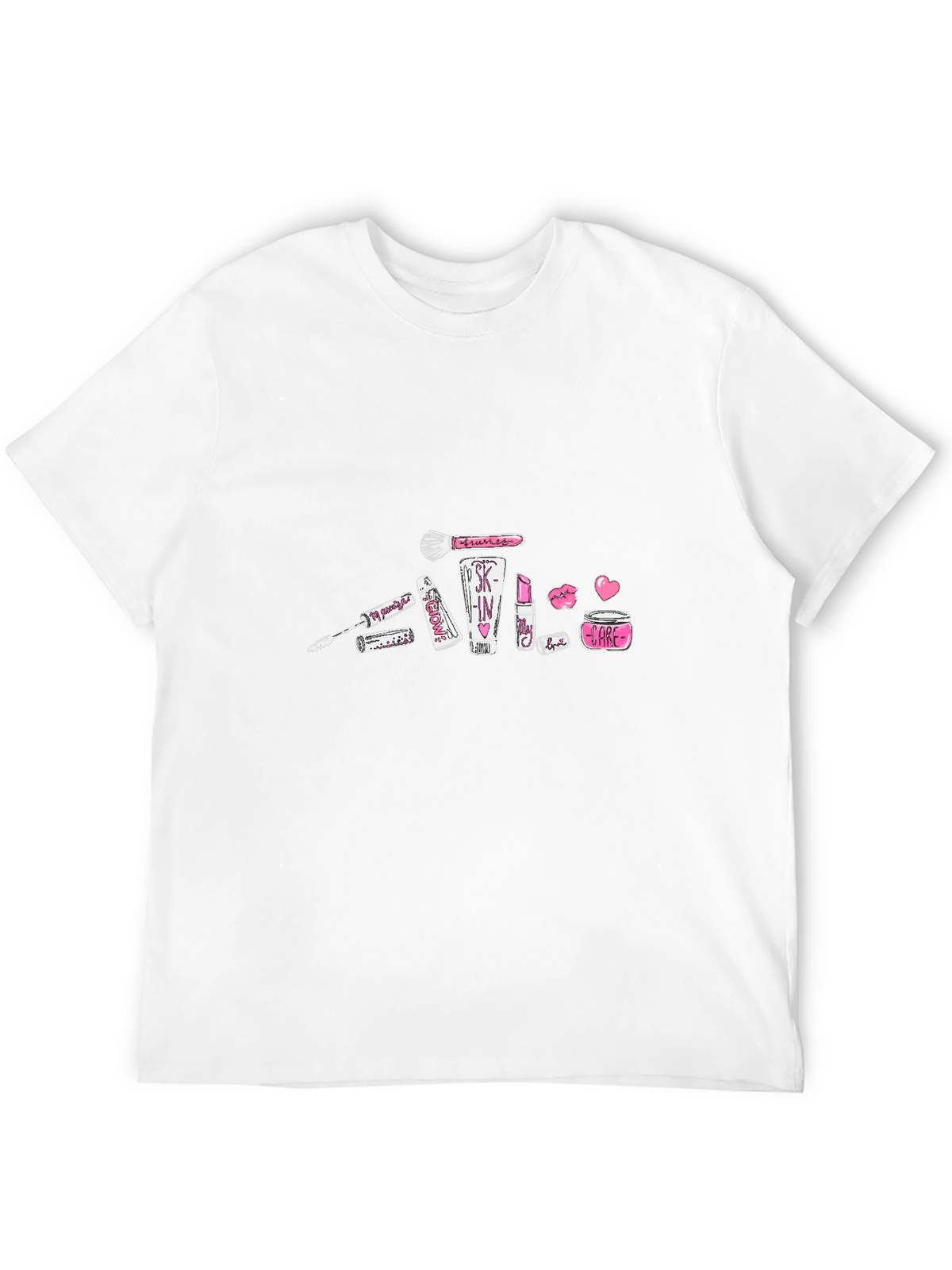 Makeup Graphic Black T-Shirt