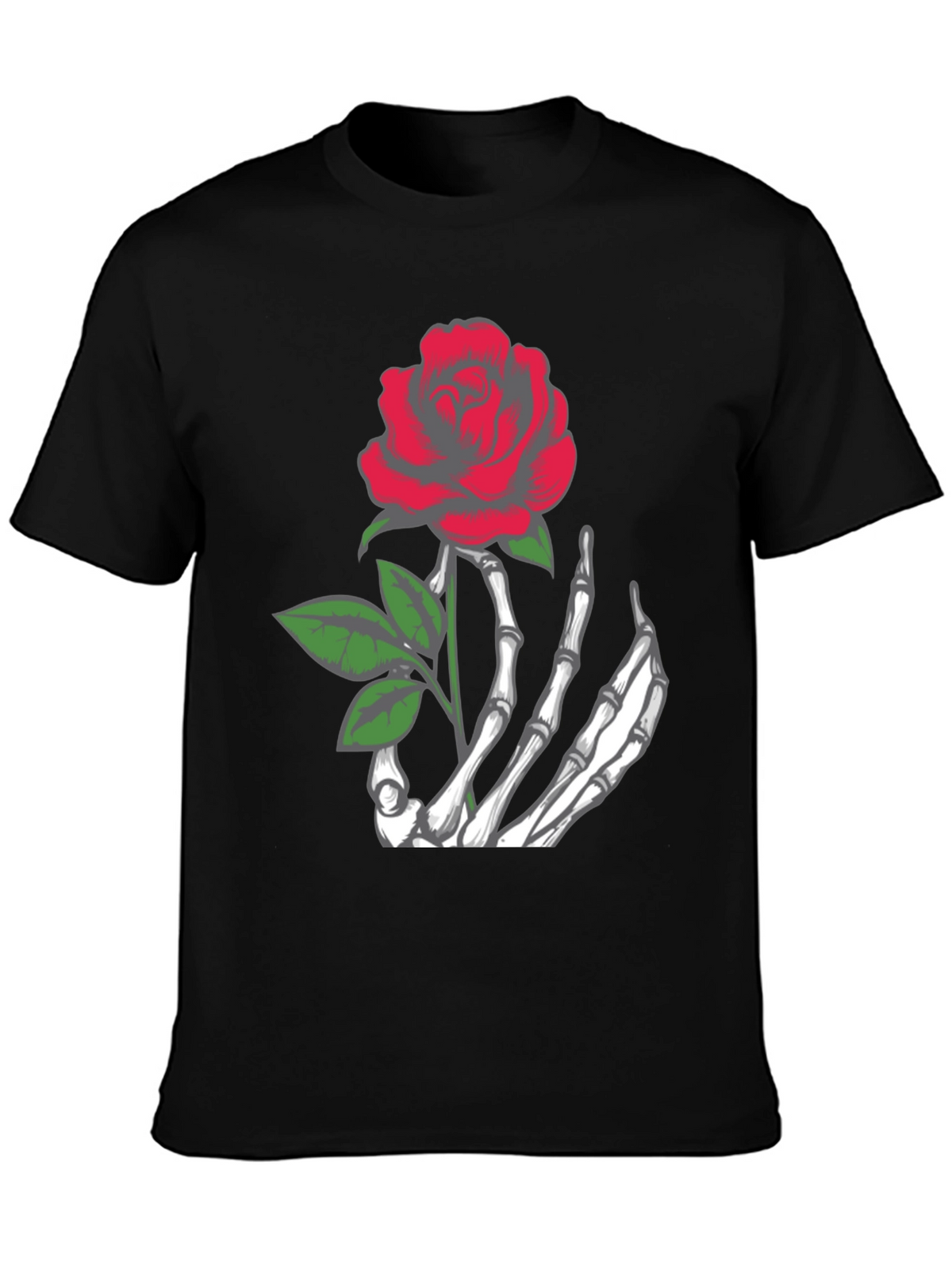 Rose Skeleton Hand T-Shirt