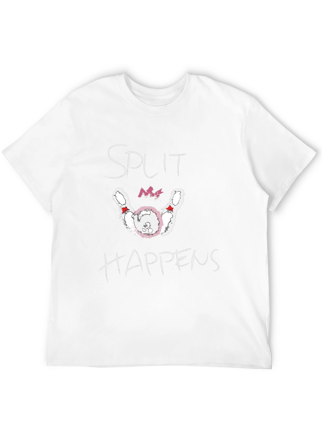 Split Happens Graphic Tee - Bowling Humor T-Shirt