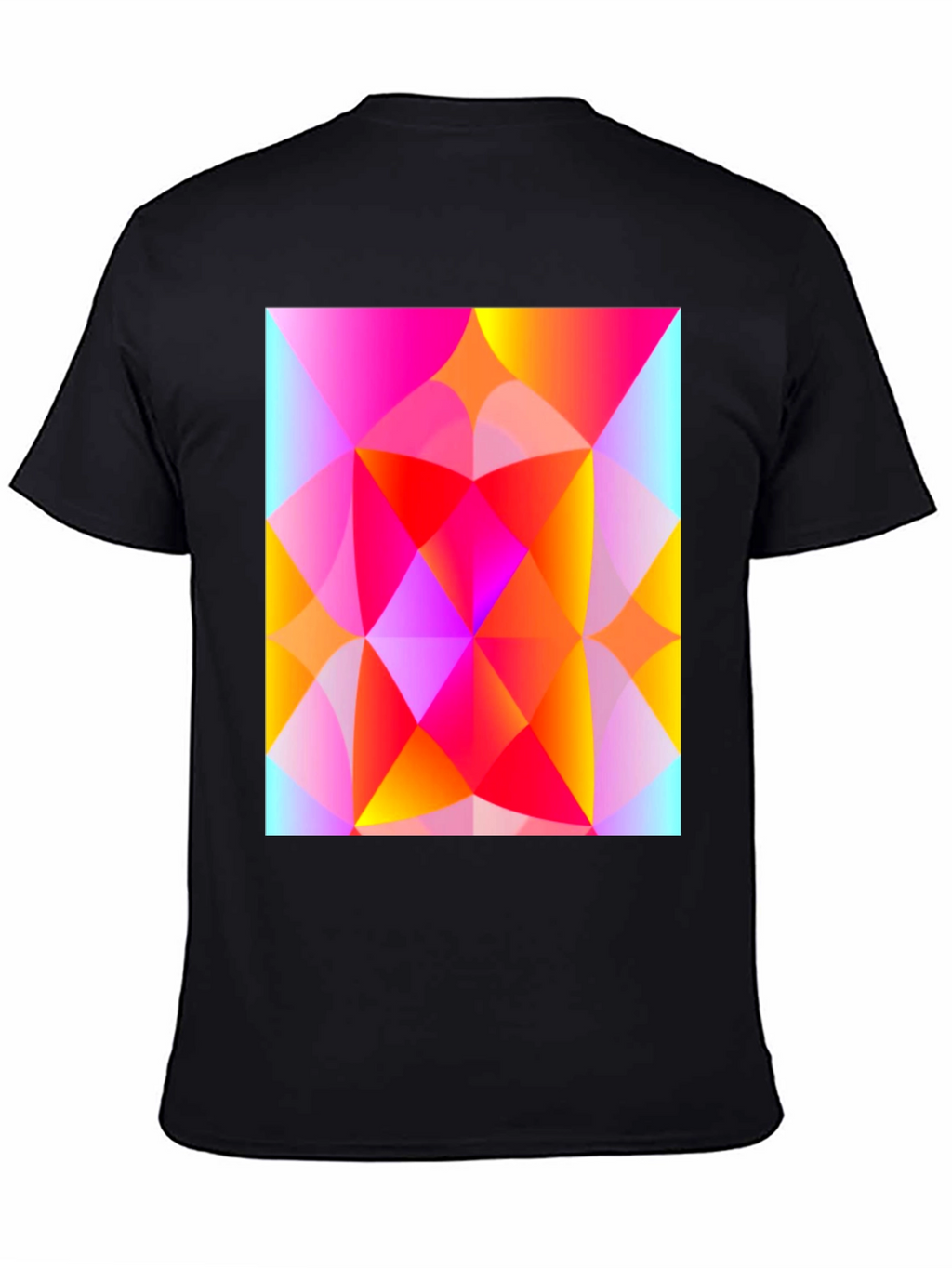 Geometric Art T-Shirt - Vibrant Triangle Design