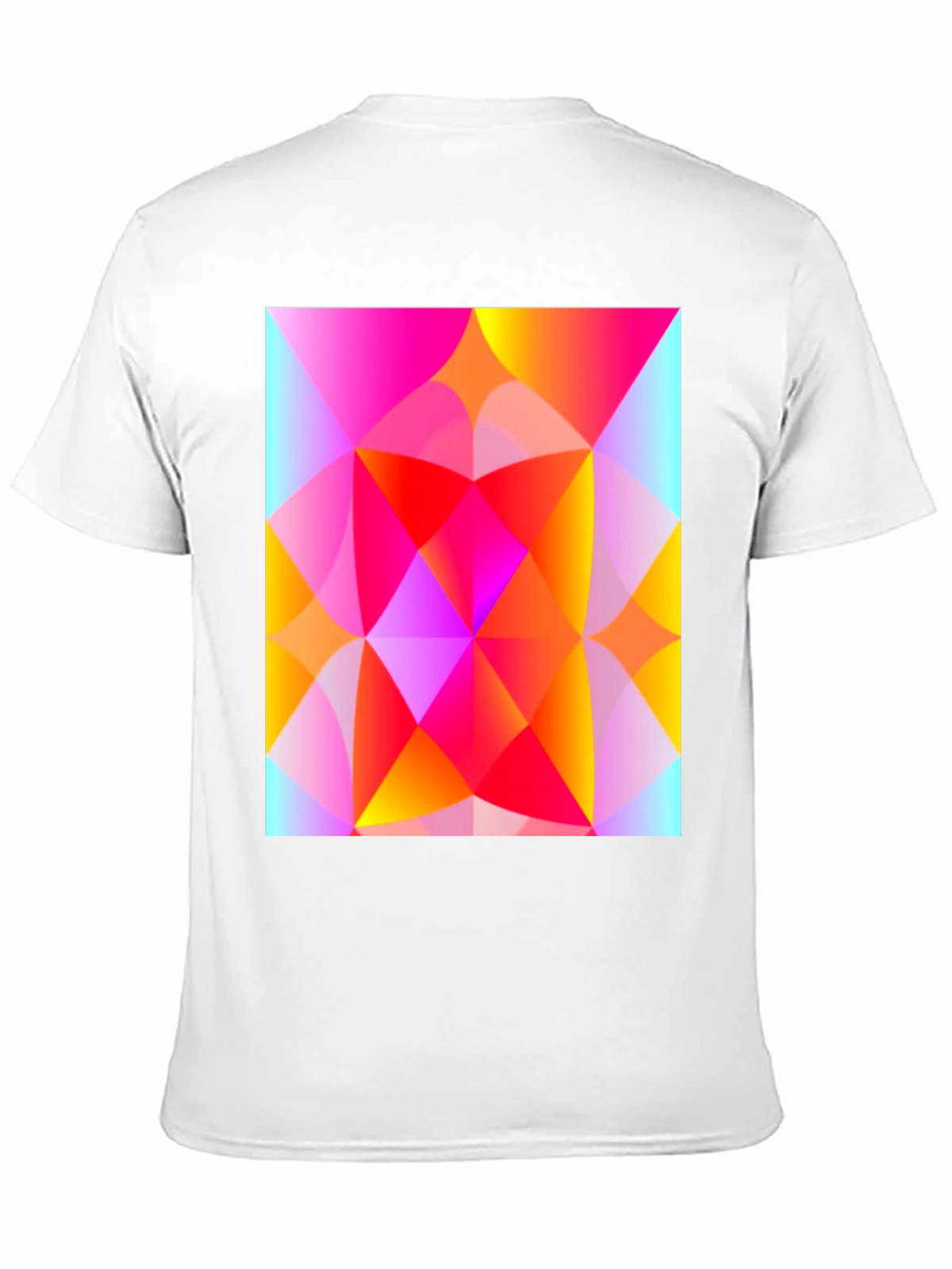 Geometric Art T-Shirt - Vibrant Triangle Design