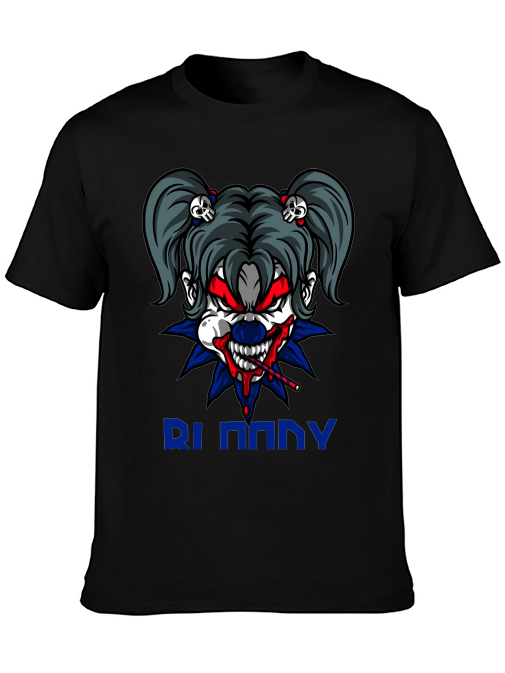 Creepy Clown Graphic Tee - Mens Black T-Shirt