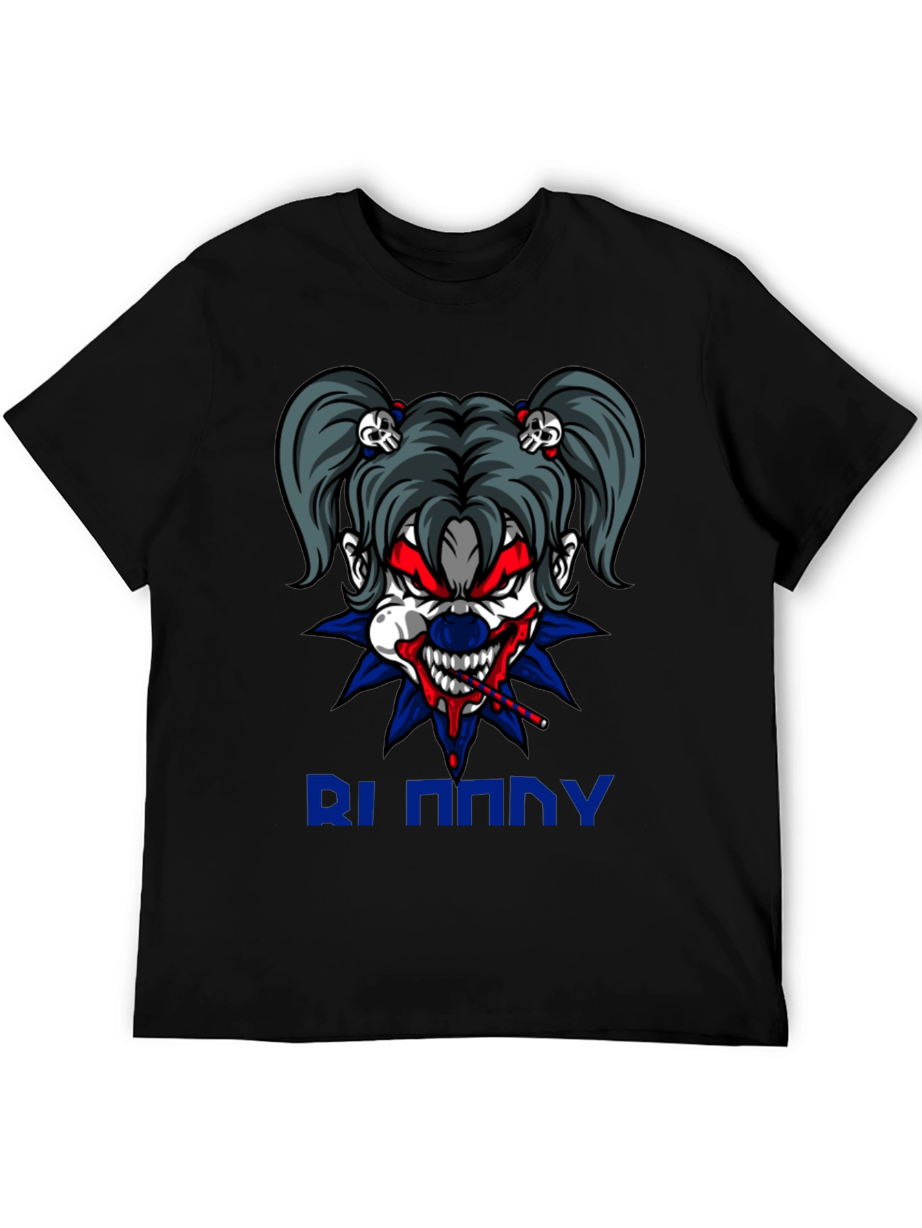 Creepy Clown Graphic Tee - Mens Black T-Shirt