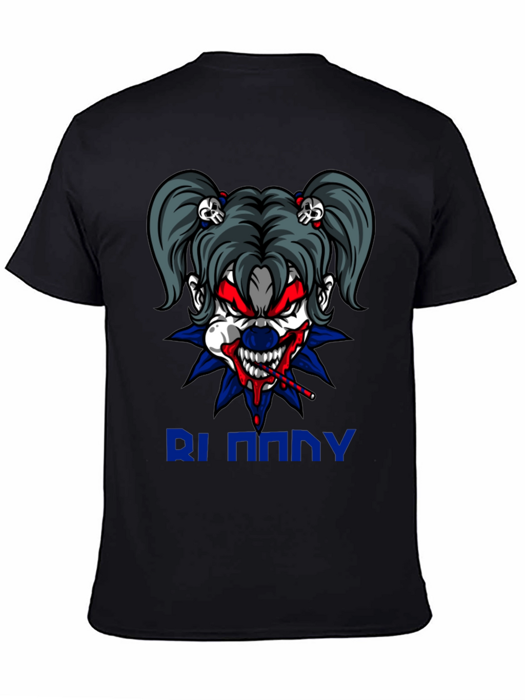 Creepy Clown Graphic Tee - Mens Black T-Shirt