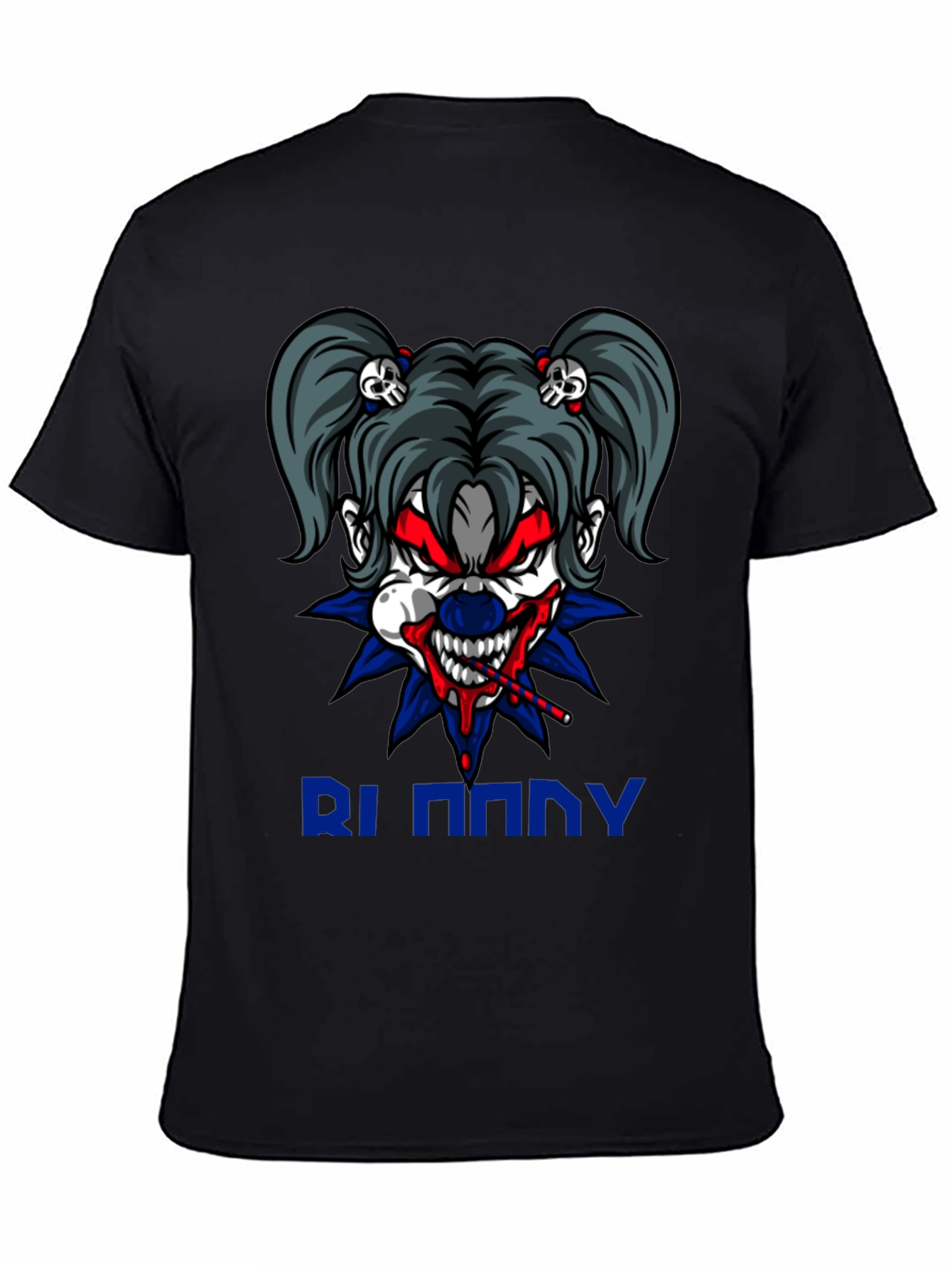 Creepy Clown Graphic Tee - Mens Black T-Shirt
