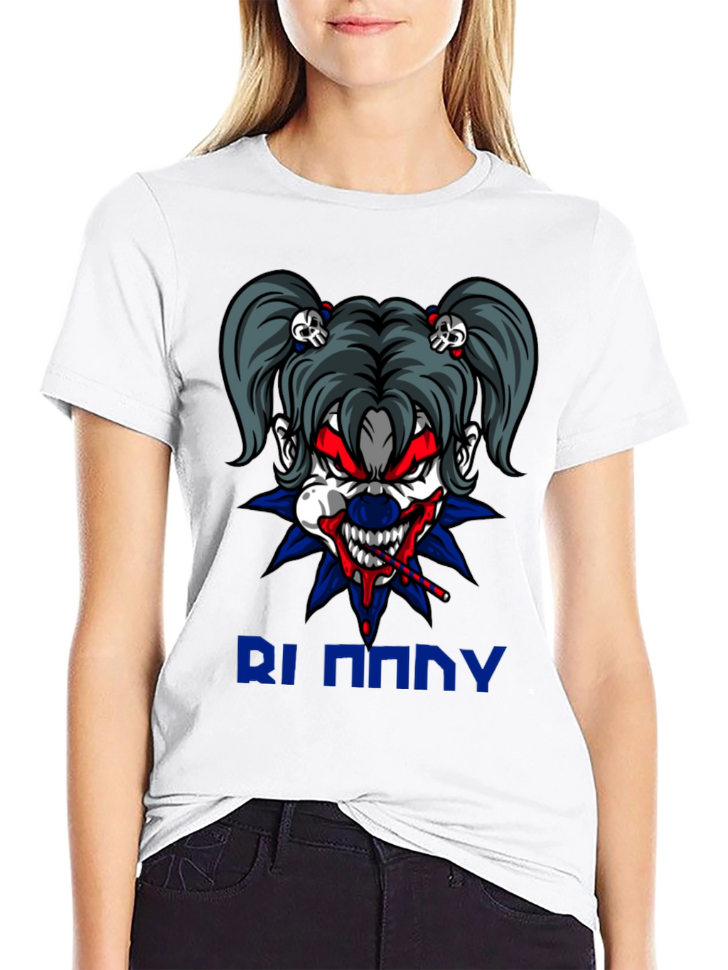 Creepy Clown Graphic Tee - Mens Black T-Shirt