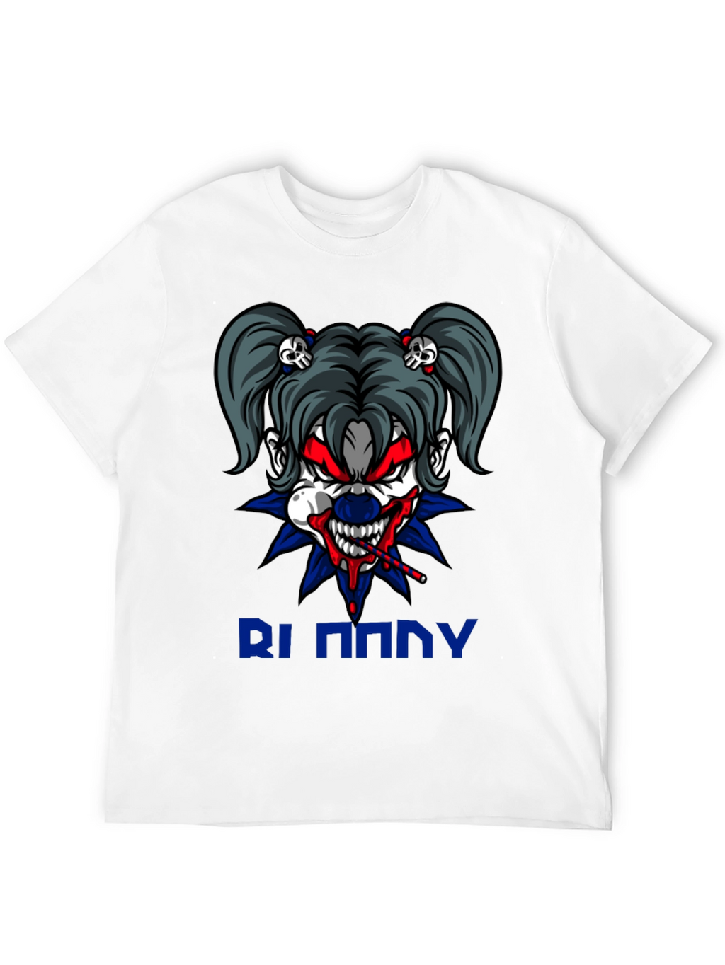 Creepy Clown Graphic Tee - Mens Black T-Shirt