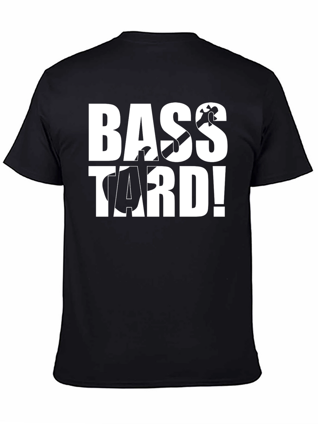 Bass-tard Black Graphic T-Shirt