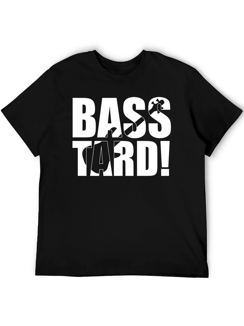 Bass-tard Black Graphic T-Shirt