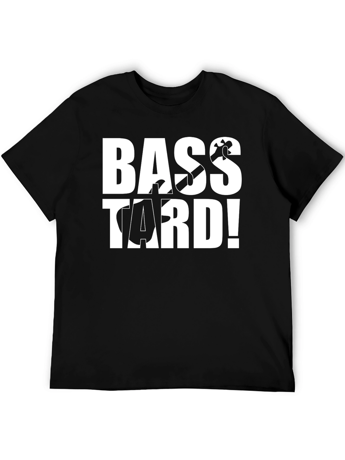 Bass-tard Black Graphic T-Shirt