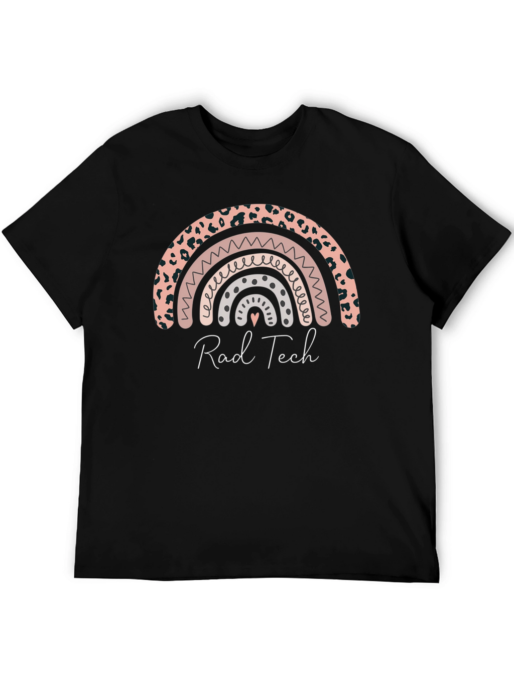 Rad Tech Rainbow Graphic Tee - Soft Black Shirt