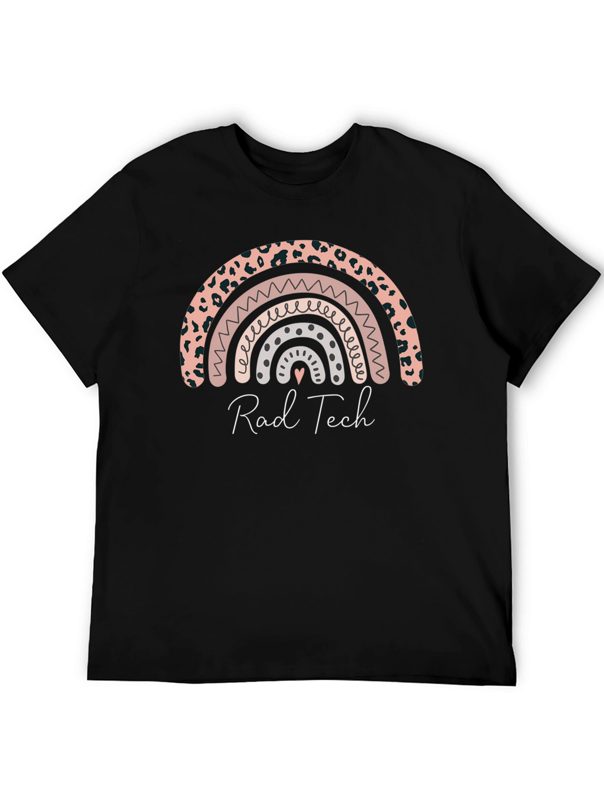 Rad Tech Rainbow Graphic Tee - Soft Black Shirt