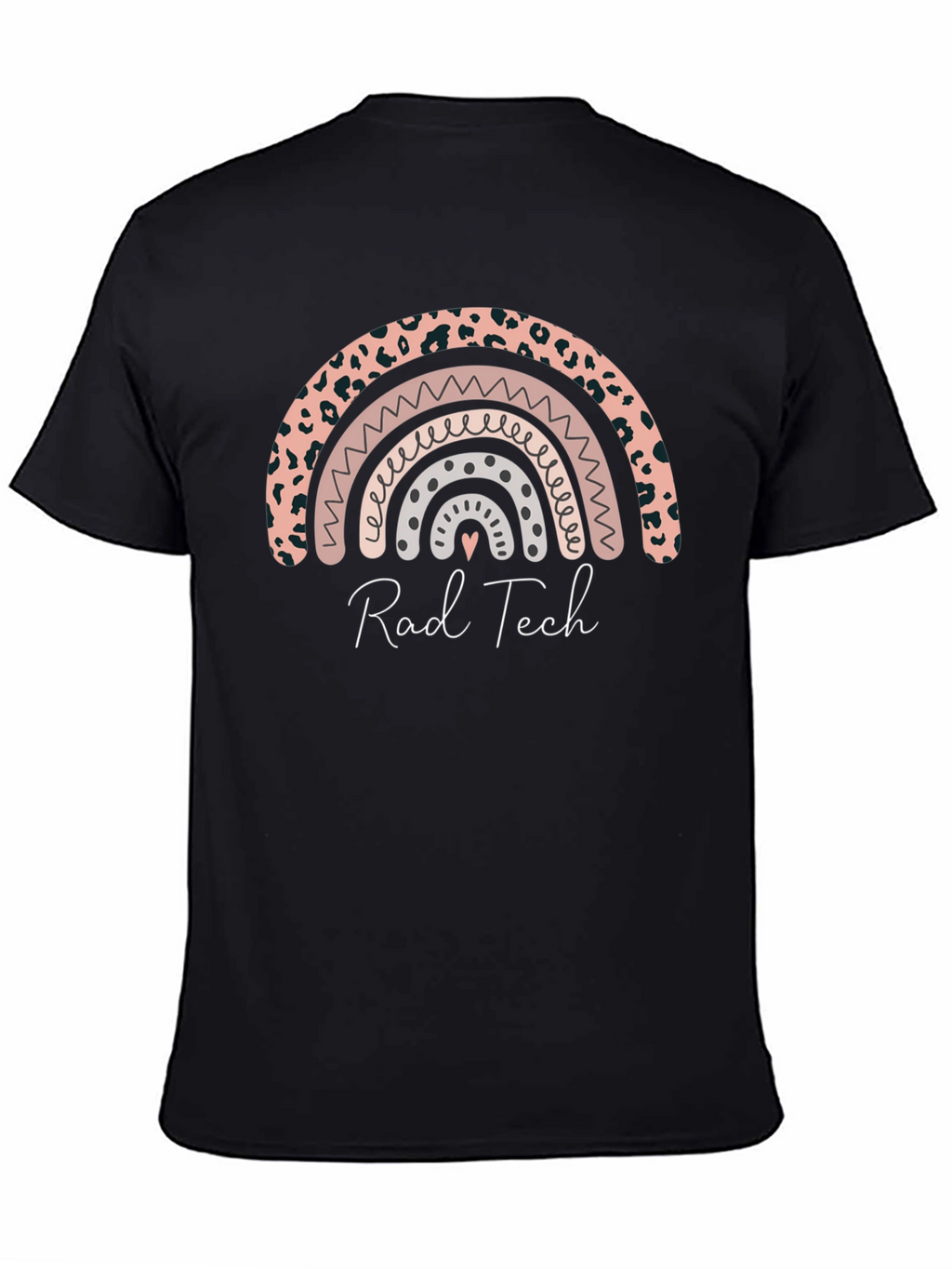 Rad Tech Rainbow Graphic Tee - Soft Black Shirt