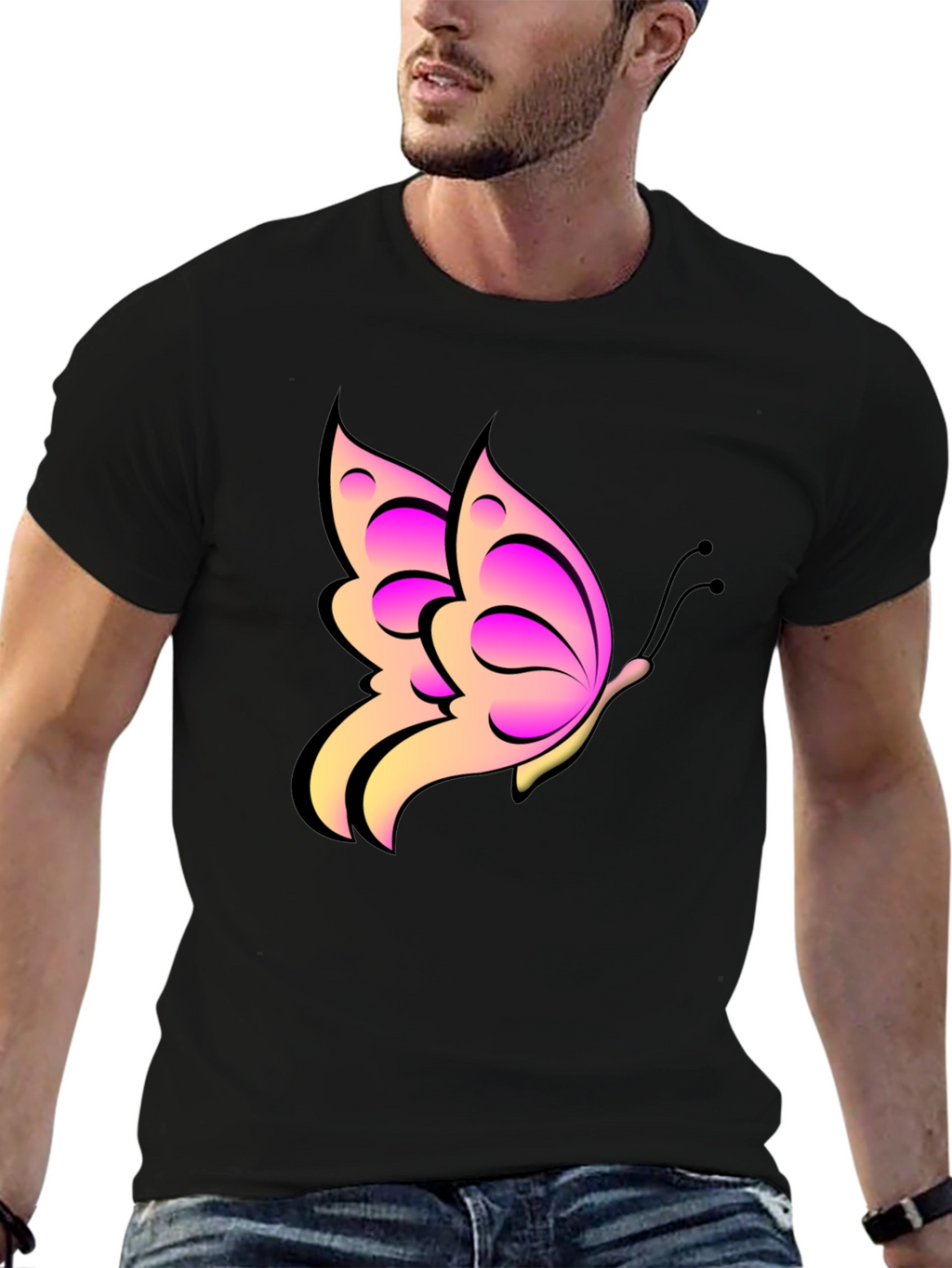 Butterfly Graphic Print Tee