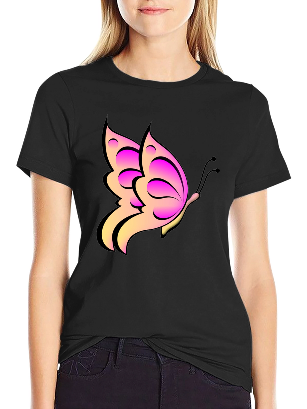 Butterfly Graphic Print Tee