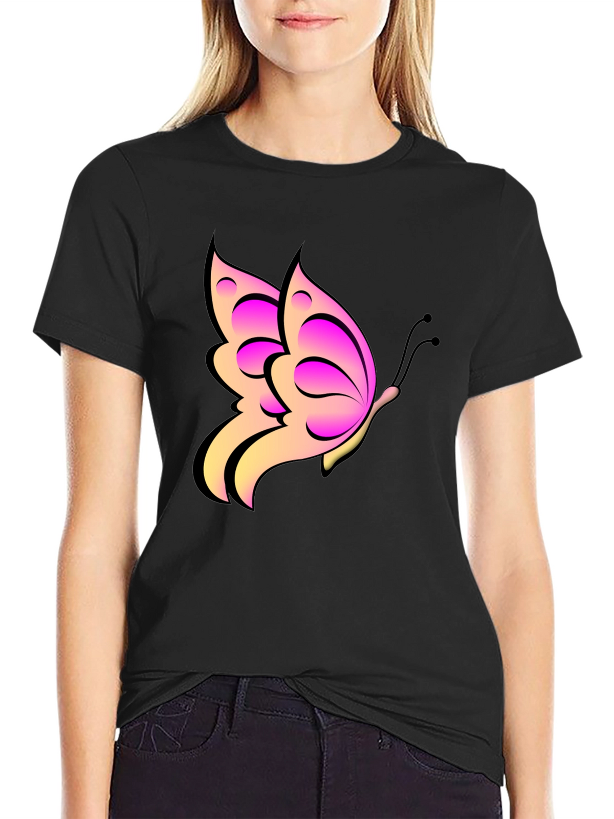 Butterfly Graphic Print Tee
