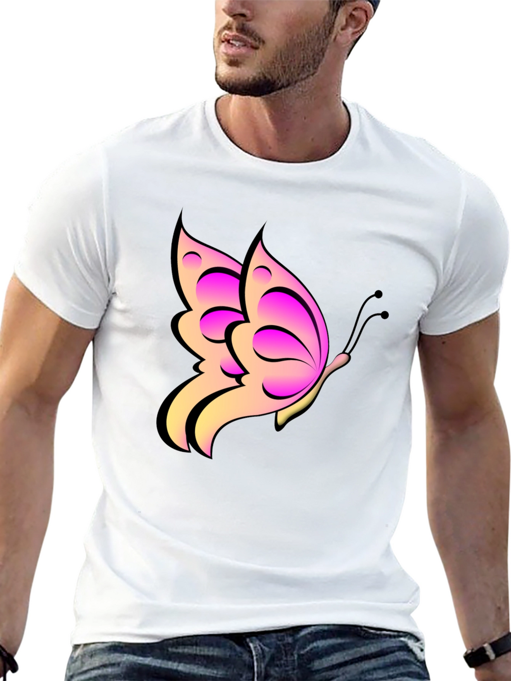 Butterfly Graphic Print Tee
