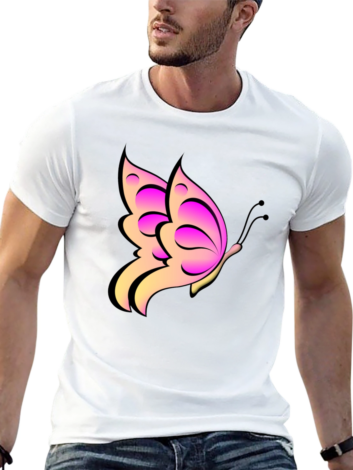 Butterfly Graphic Print Tee
