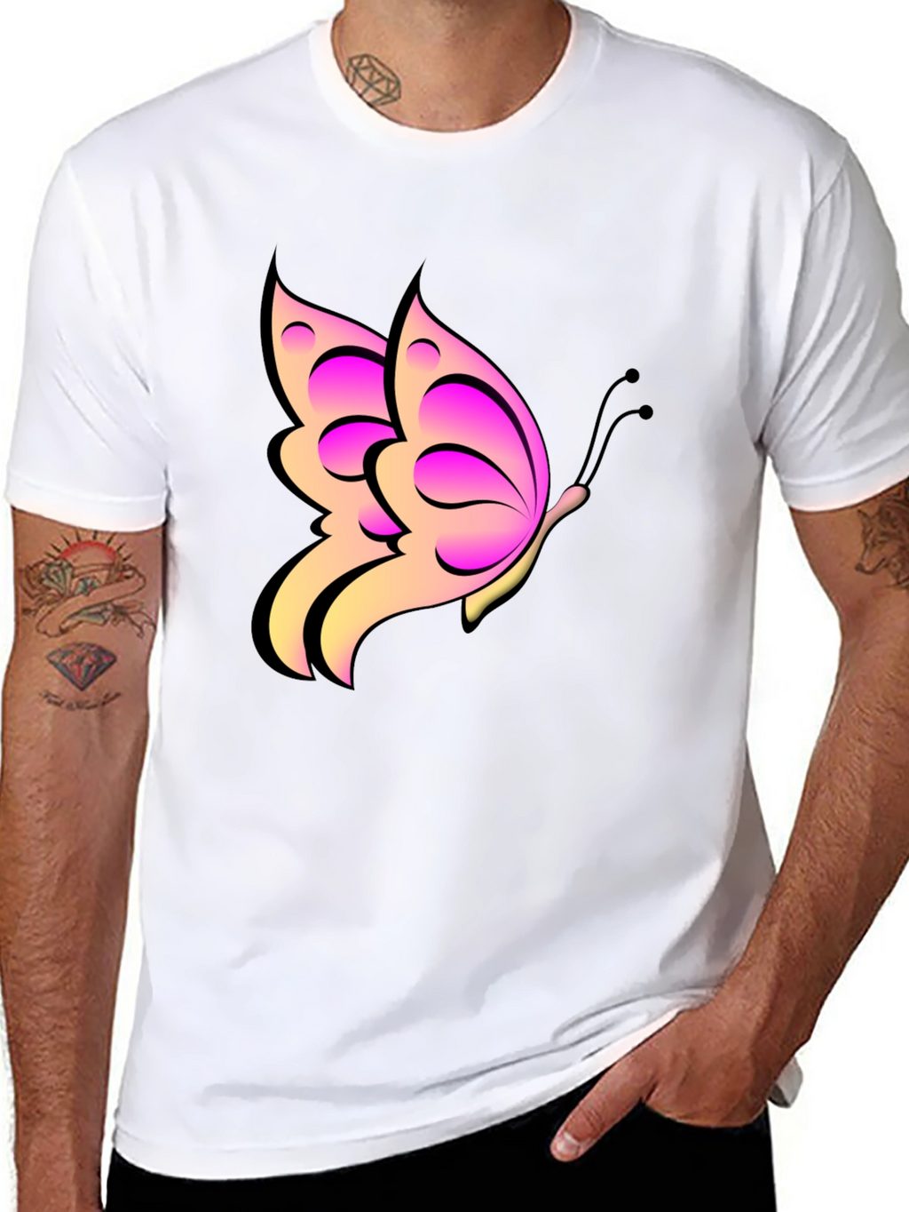 Butterfly Graphic Print Tee