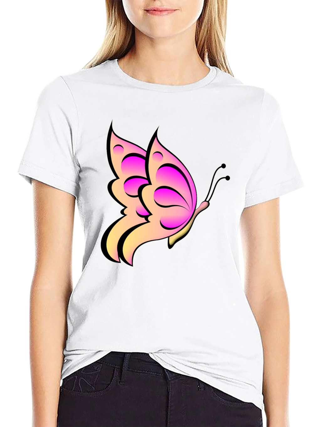 Butterfly Graphic Print Tee
