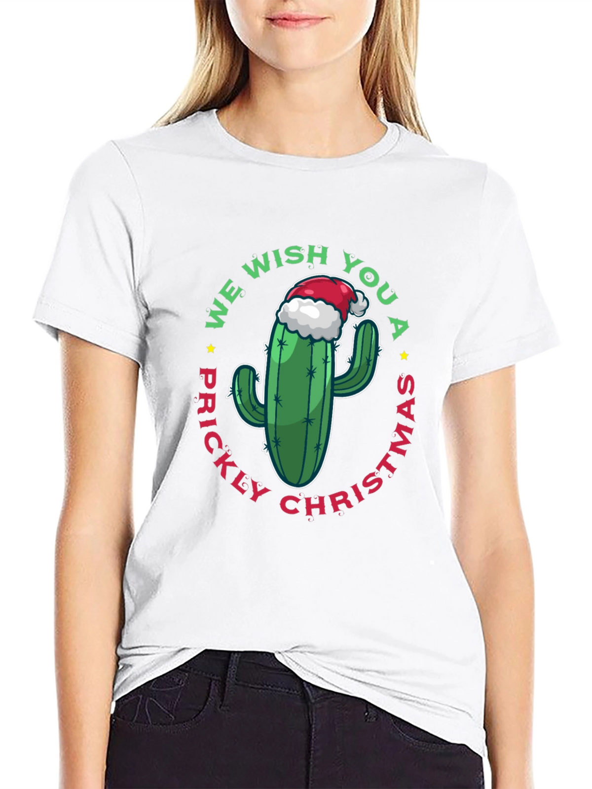 Prickly Christmas Cactus Graphic Tee