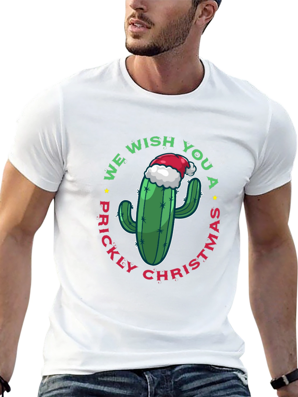 Prickly Christmas Cactus Graphic Tee