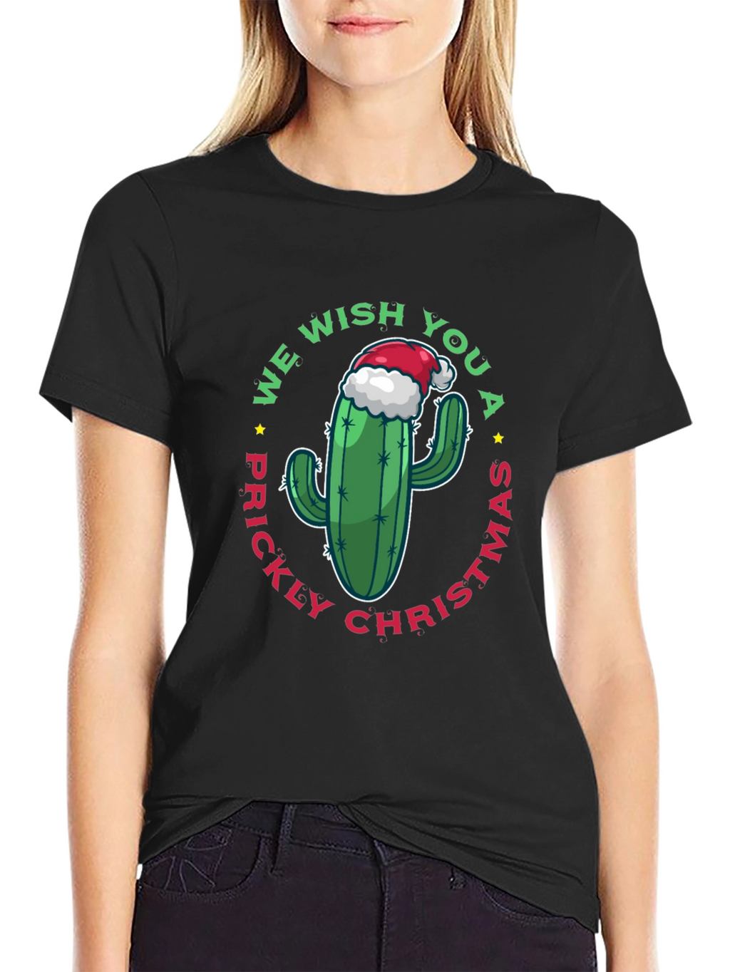 Prickly Christmas Cactus Graphic Tee
