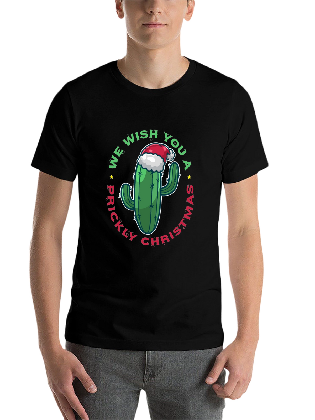 Prickly Christmas Cactus Graphic Tee