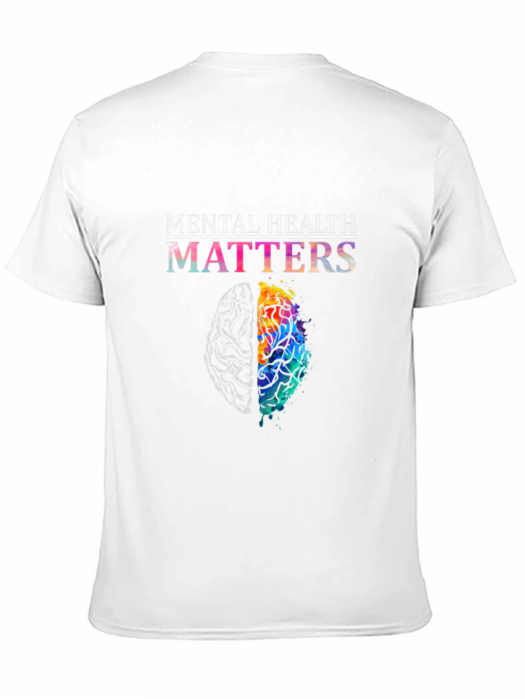 Mental Health Matters Brain Graphic T-Shirt