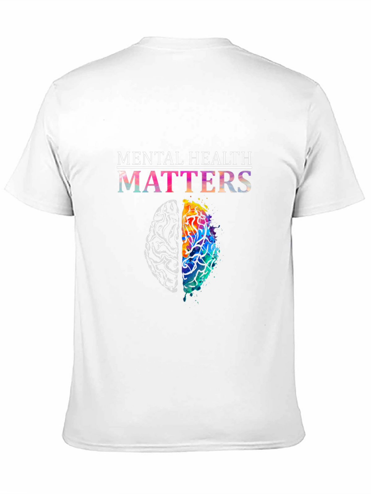 Mental Health Matters Brain Graphic T-Shirt
